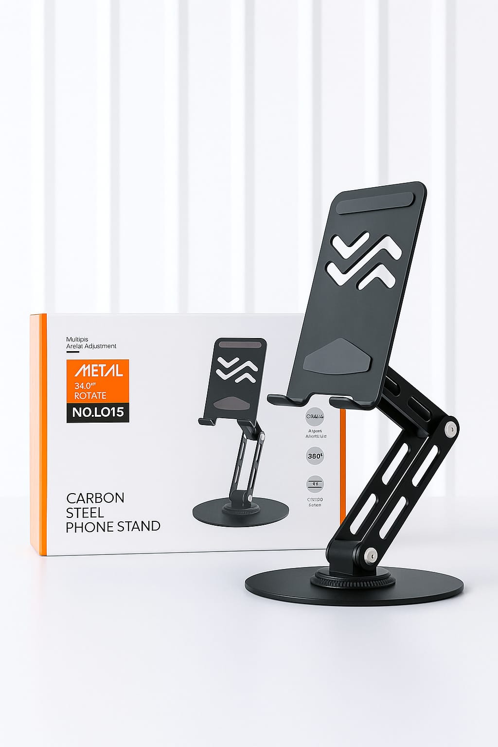 Carbon Steel Phone Stand – Model NO.L015