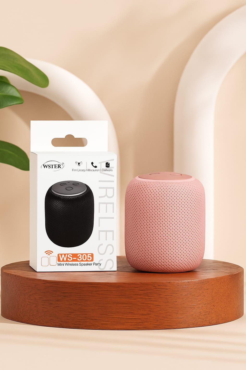 WSTR WS-305 Wireless Bluetooth Speaker - Pink