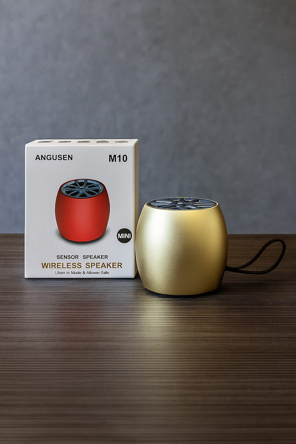 ANGUSEN Wireless Sensor Speaker – Model M10 - Champagne Gold