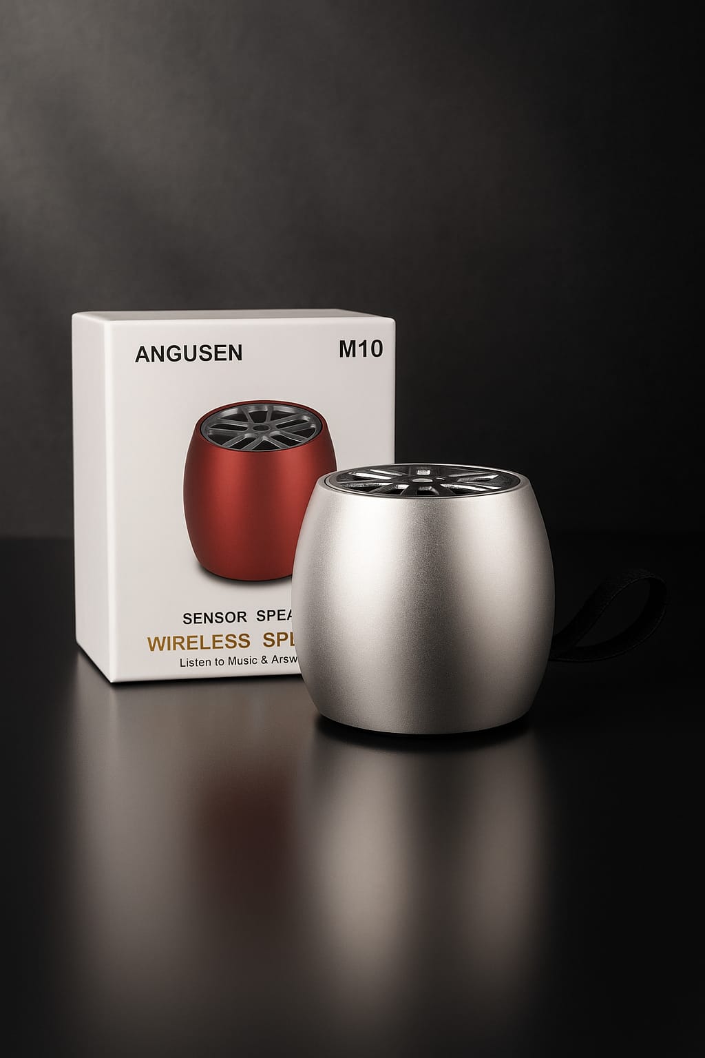 ANGUSEN Wireless Sensor Speaker – Model M10 - Metallic Silver